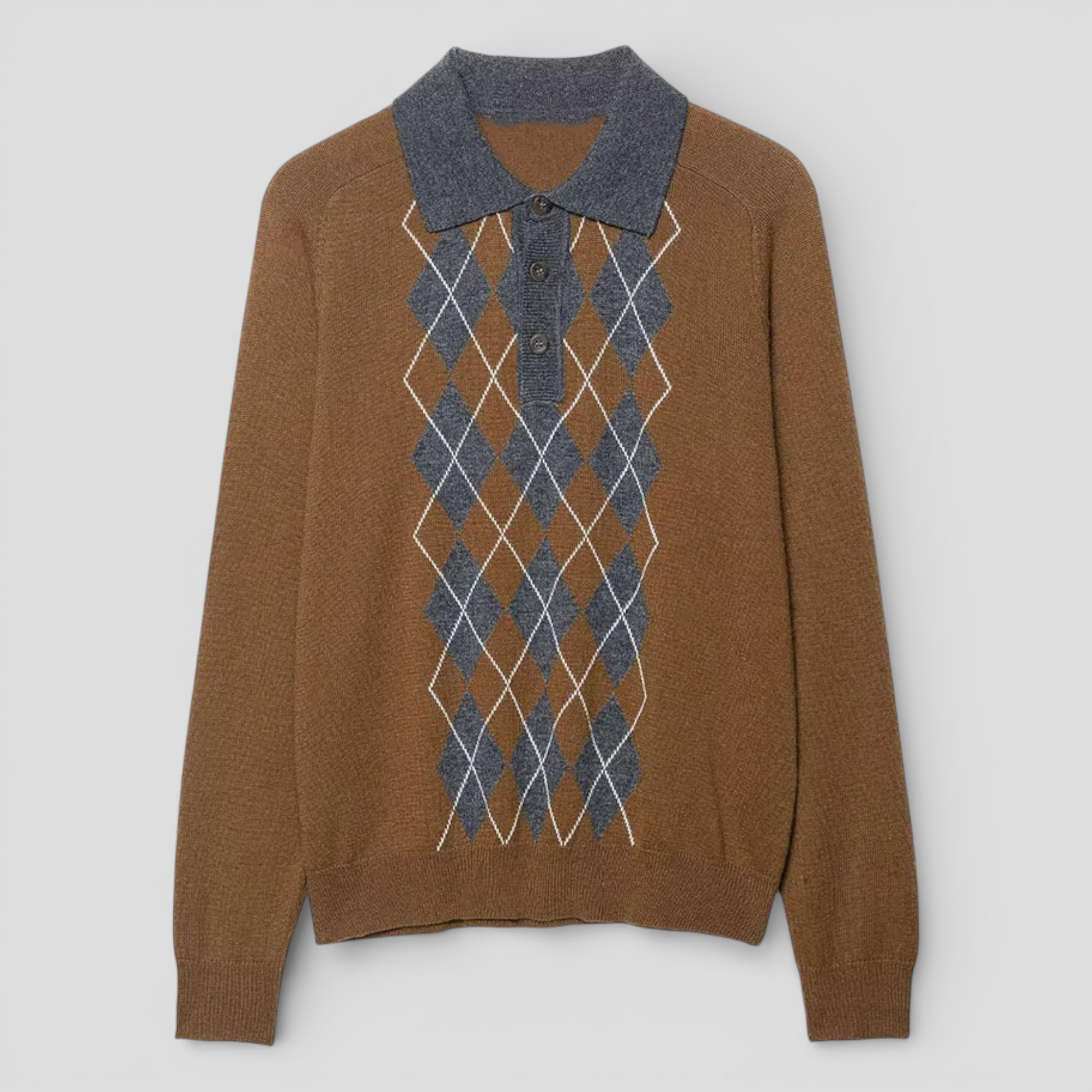 Pull Femme Col Polo Ample – Tricot Doux et Chaud | Automne Hiver Casual
