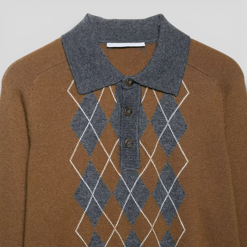 Pull Femme Col Polo Ample – Tricot Doux et Chaud | Automne Hiver Casual