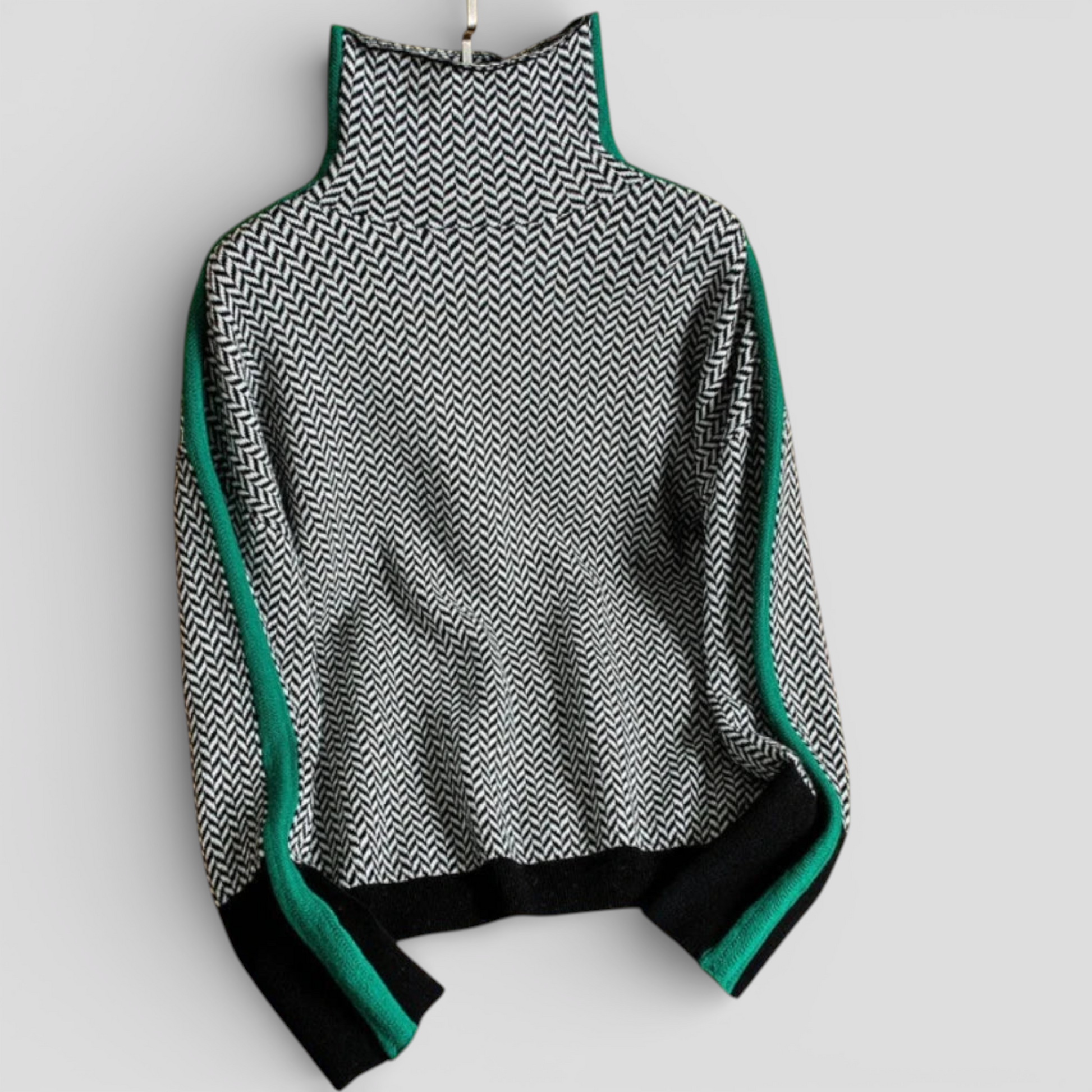 Pull Femme à Rayures Polyester Mode Élégante Style De Bureau