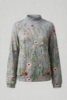 women's sweater : Pull Femme Imprimé Décontracté Polyester dans Multicolore S de Marche Lino