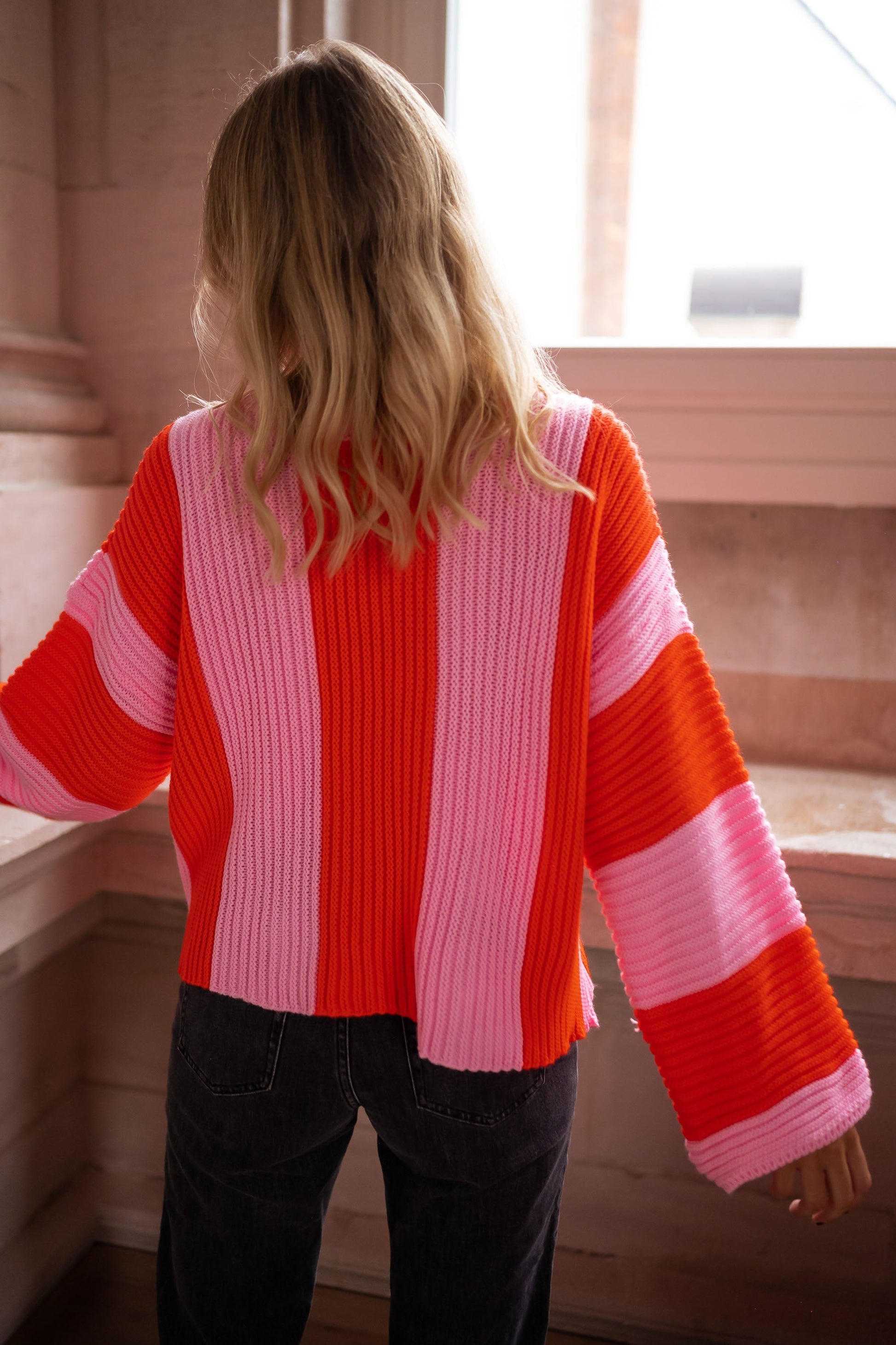 Pull Femme Rayé Coloré Confortable 2