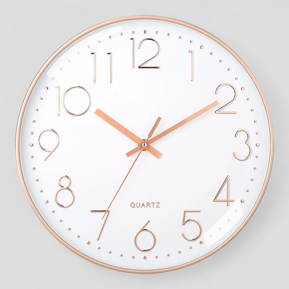 Horloges murales : Horloge Murale Silencieuse Design Moderne Verre - 8 Pouces dans Blanc pur de Marche Lino