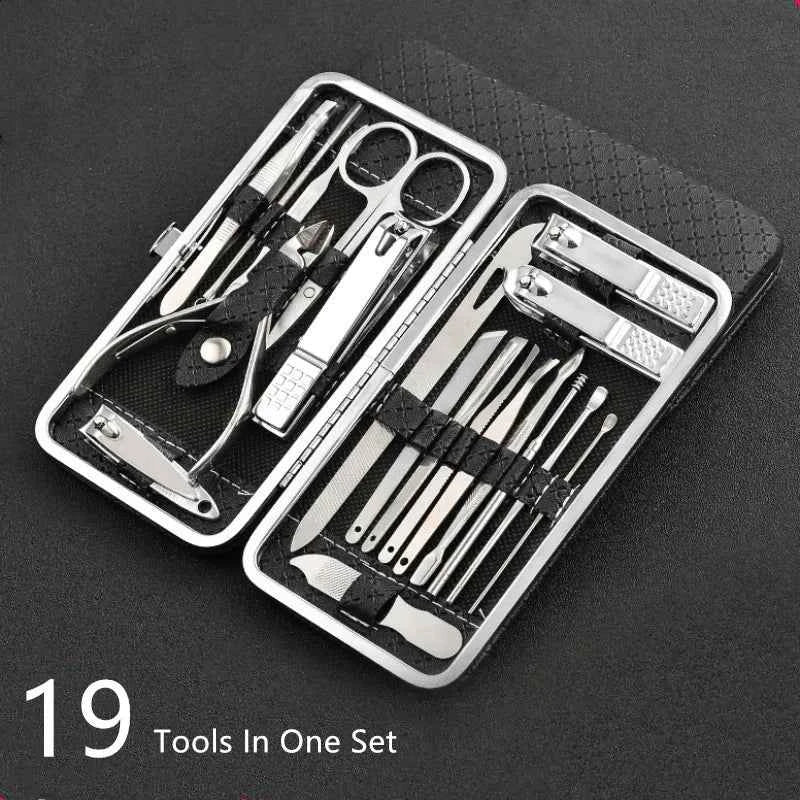 Nail Clipper Set : Outil en Acier Inoxydable Professionnel - Robuste et Durable dans de Marche Lino