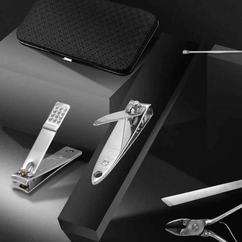 Nail Clipper Set : Outil en Acier Inoxydable Professionnel - Robuste et Durable dans de Marche Lino