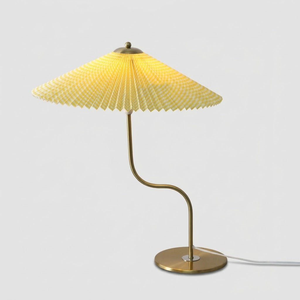: Lampe de Table Plissée Rétro dans de Marche Lino
