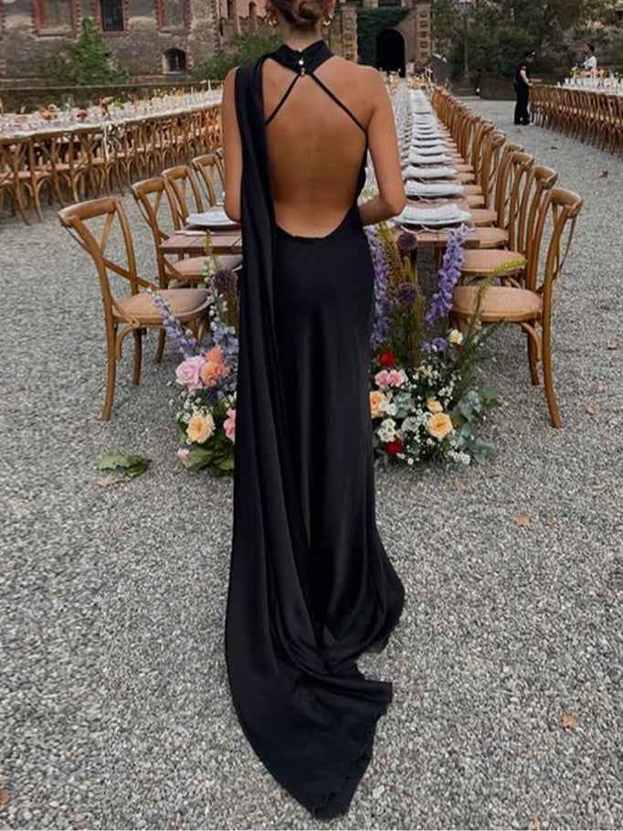 Robe Longue Élégante Femme Sans Manches 2