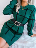 Robe Longue Femme Décontractée à Manches Longues