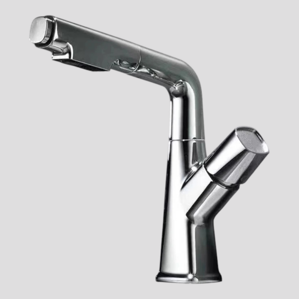 Robinet de Cuisine Chromé avec Buse Extractible et Mélangeur