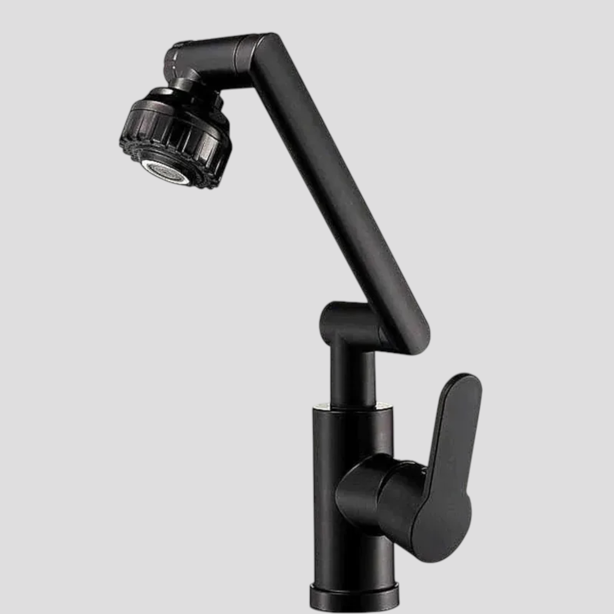 Robinet de cuisine : Robinet Mitigeur de Cuisine à Double Jet Métal dans noir de Marche Lino