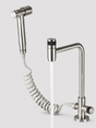 Robinet Mural de Cuisine Rotatif 360° Douchette Acier Inoxydable