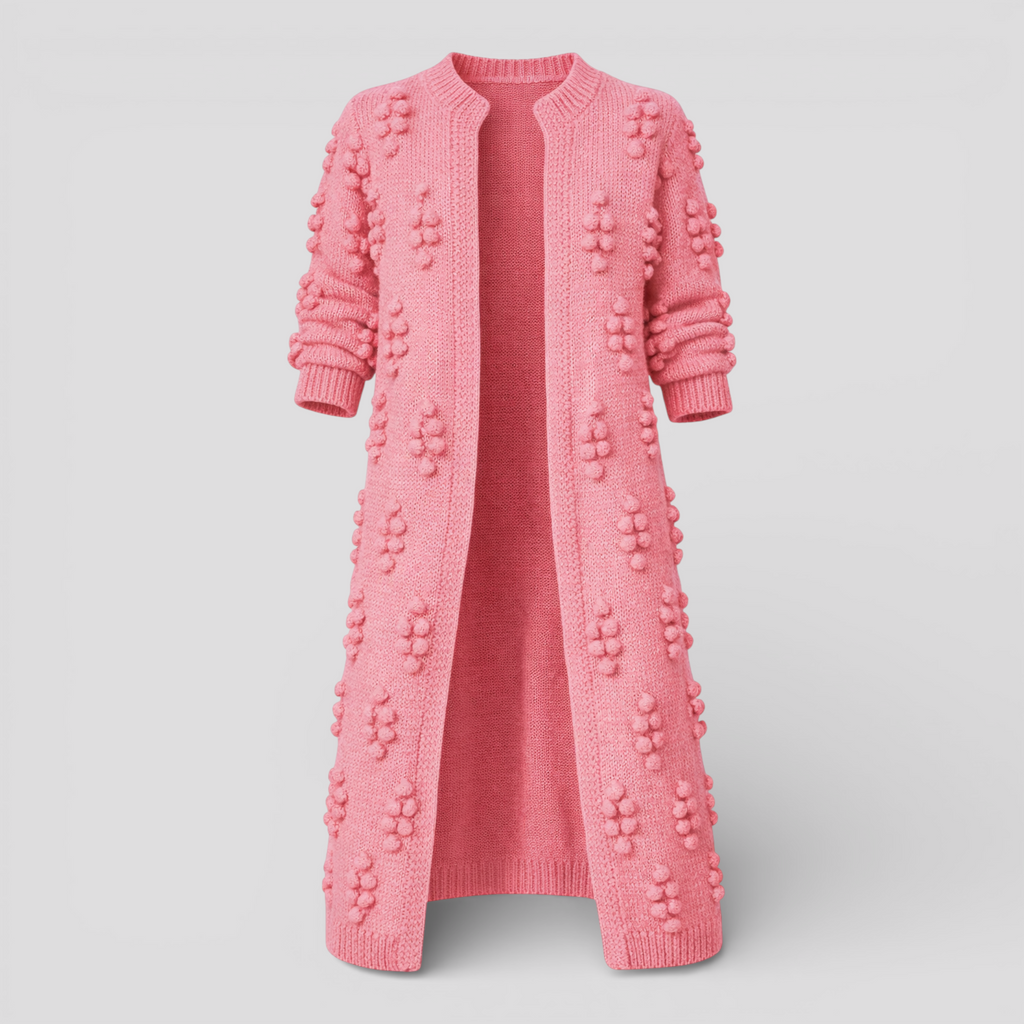 Cardigan Femme Long Ouvert avec Poches