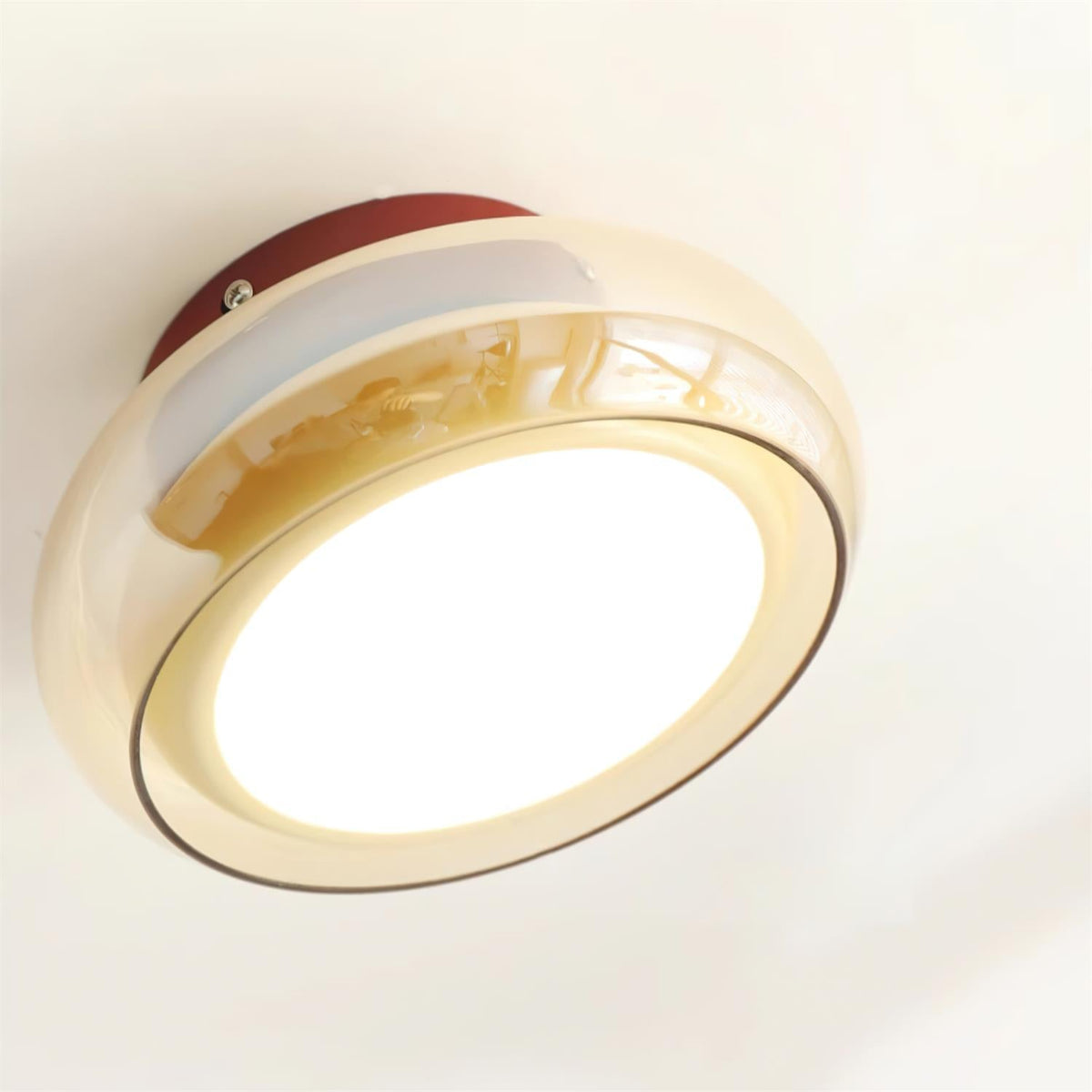 Plafonnier LED Rétro en Verre - 3 Températures de Couleur
