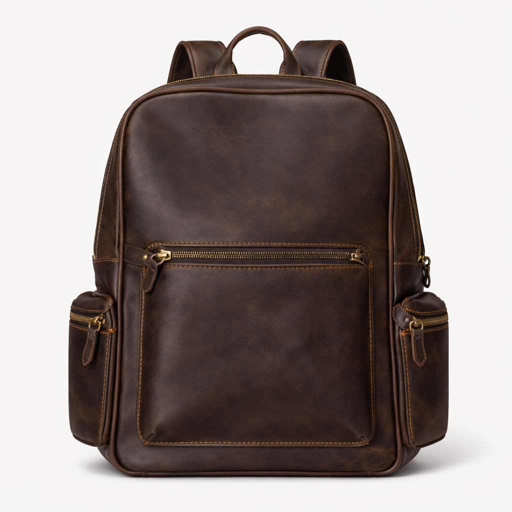 Rucksack aus Crazy Horse Leder - Leder Taschen Barclay