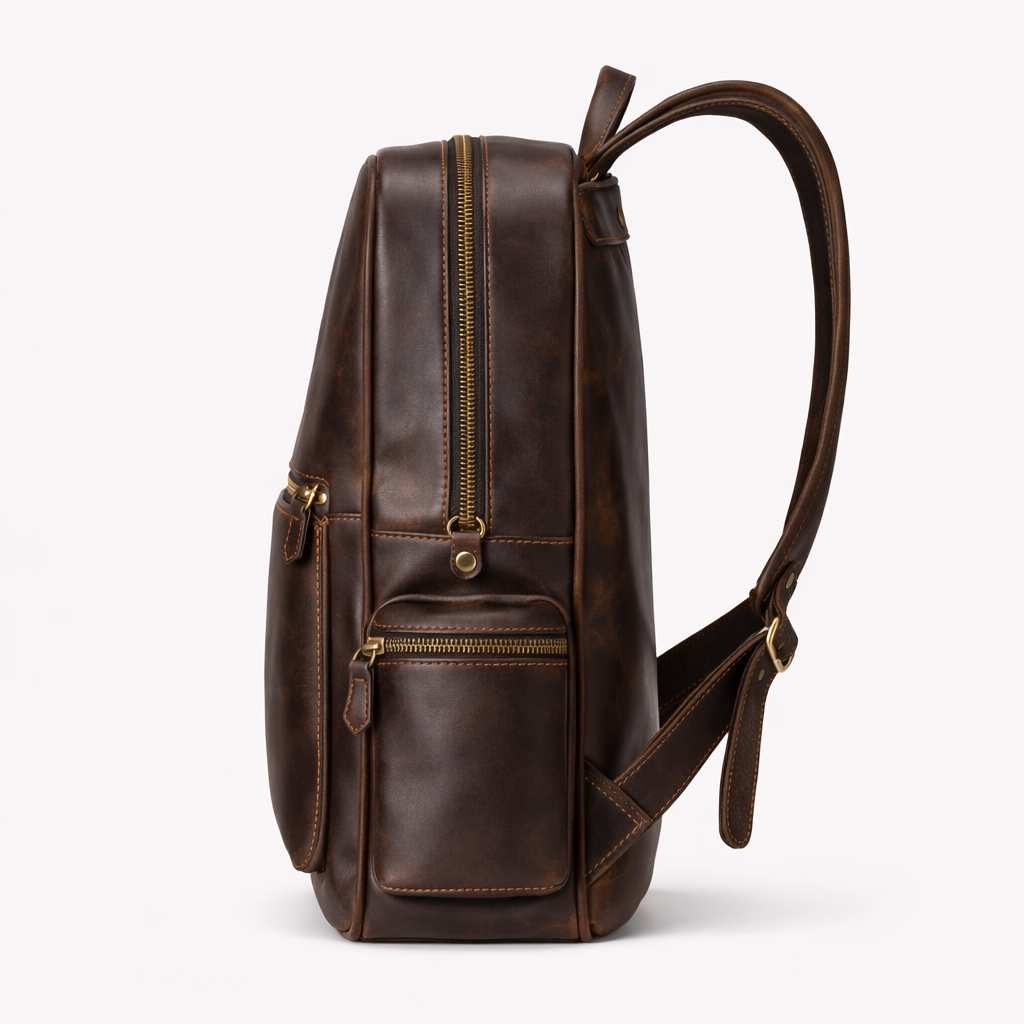 Rucksack aus Crazy Horse Leder - Leder Taschen Barclay
