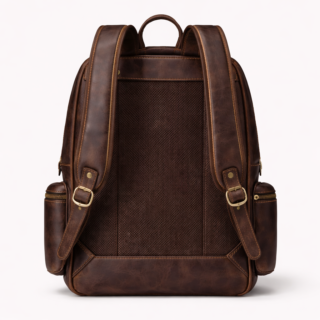 Rucksack aus Crazy Horse Leder - Leder Taschen Barclay
