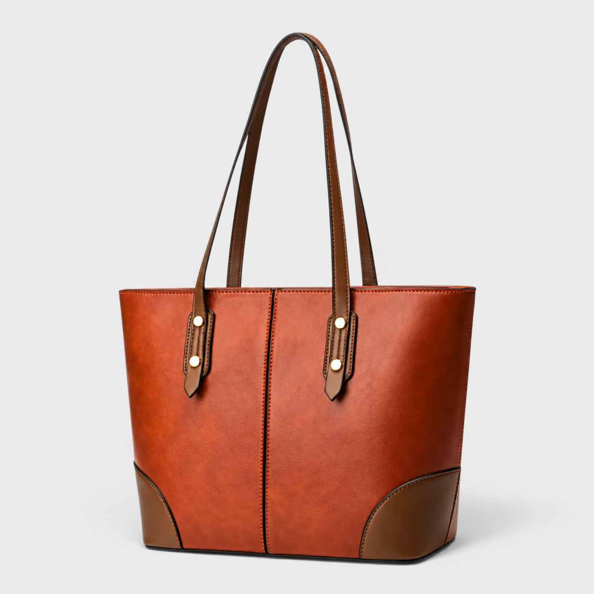 Sac à Main Épaule Vintage en Cuir Femme Grande Capacité