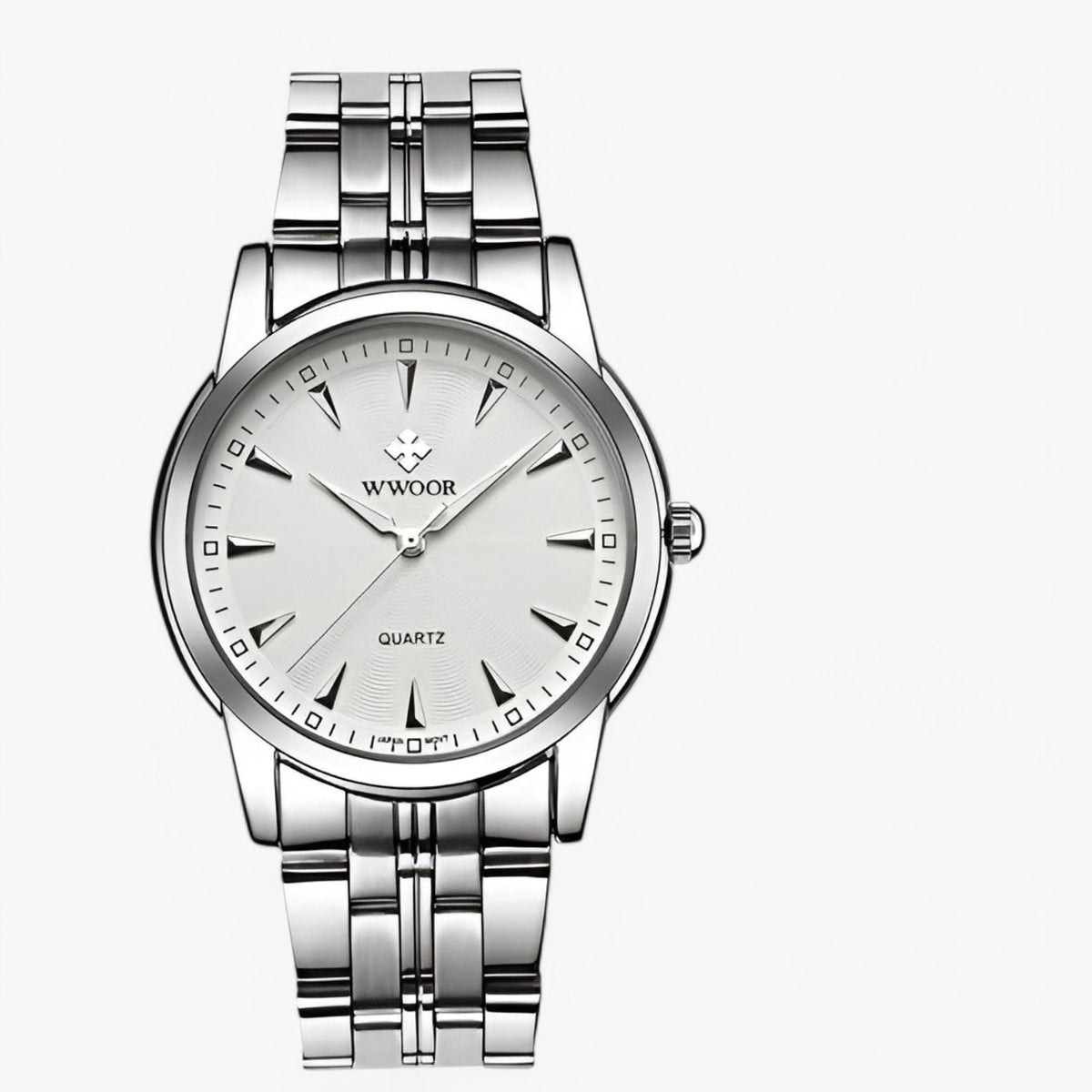 watches : Axel | Montre de luxe dorée en acier inoxydable dans Blanc Blanc de Concept Odense