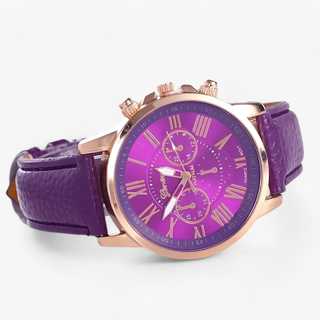 Montre pour femme de luxe - Étanche en cuir pour toutes les occasions