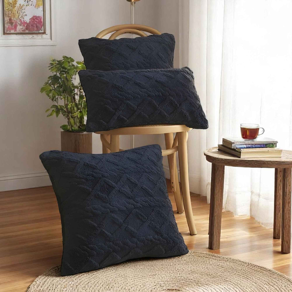 Housses de coussin : Taie d'oreiller en peluche pour un confort luxueux dans de Marche Lino