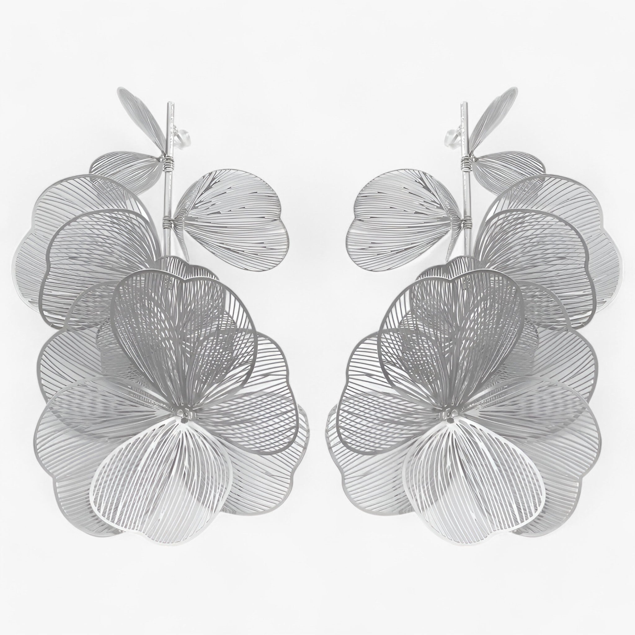 Jewelry : Boucles d'oreilles pendantes Vintage Bloem, Or 18K, Pierres Précieuses Colorées, Style Unique dans Argenté 1 de Marche Lino