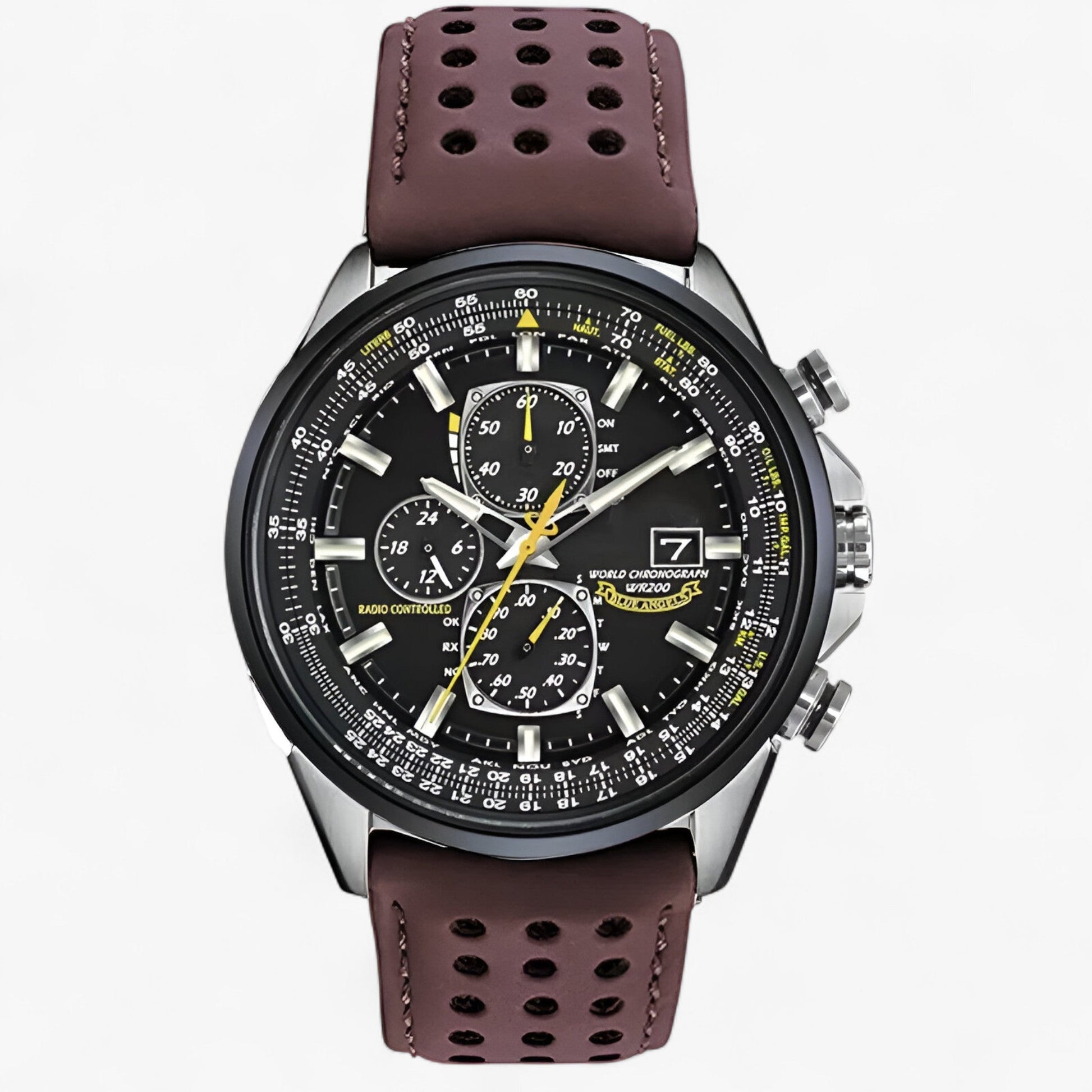 Montre Chronographe Homme MultiSteel 42mm, Acier Argent avec Cadran Bleu Élégant