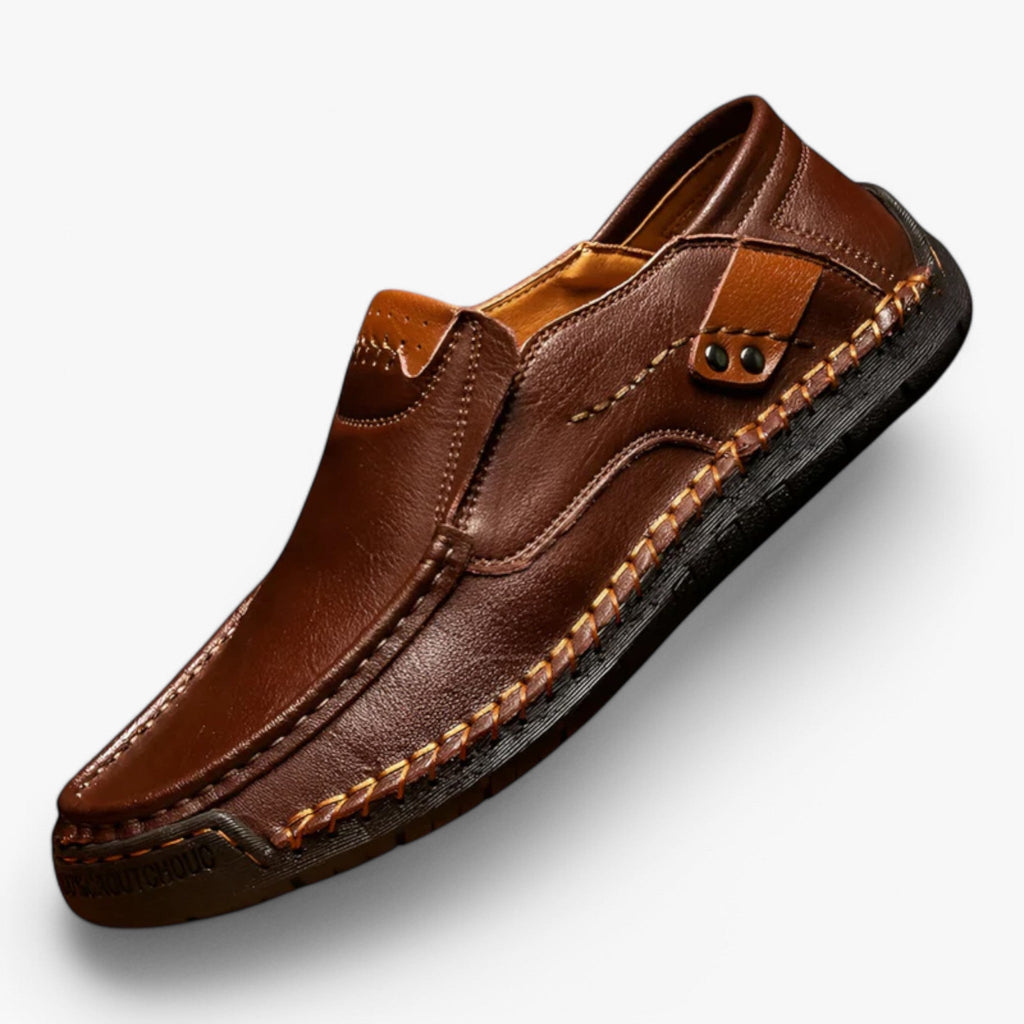 Mocassins Homme en Cuir Véritable Faits Main Artisanaux Élégants