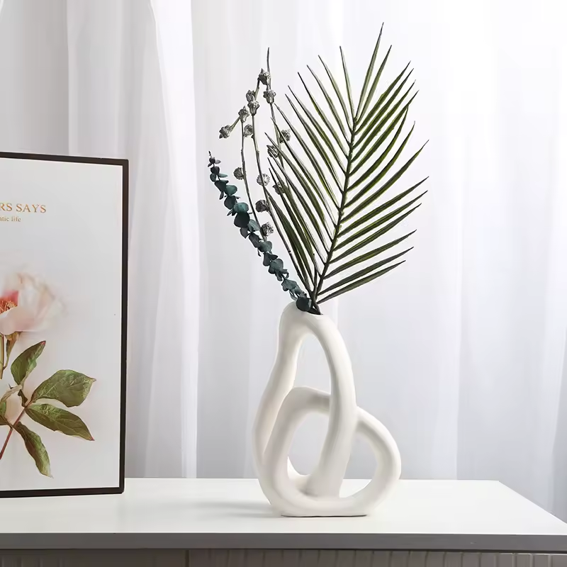 : Vase en Céramique Intemporel dans de Marche Lino