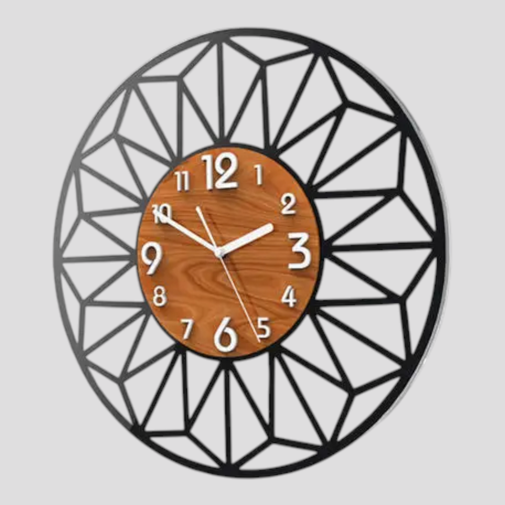 Horloge Murale en Bois au Design