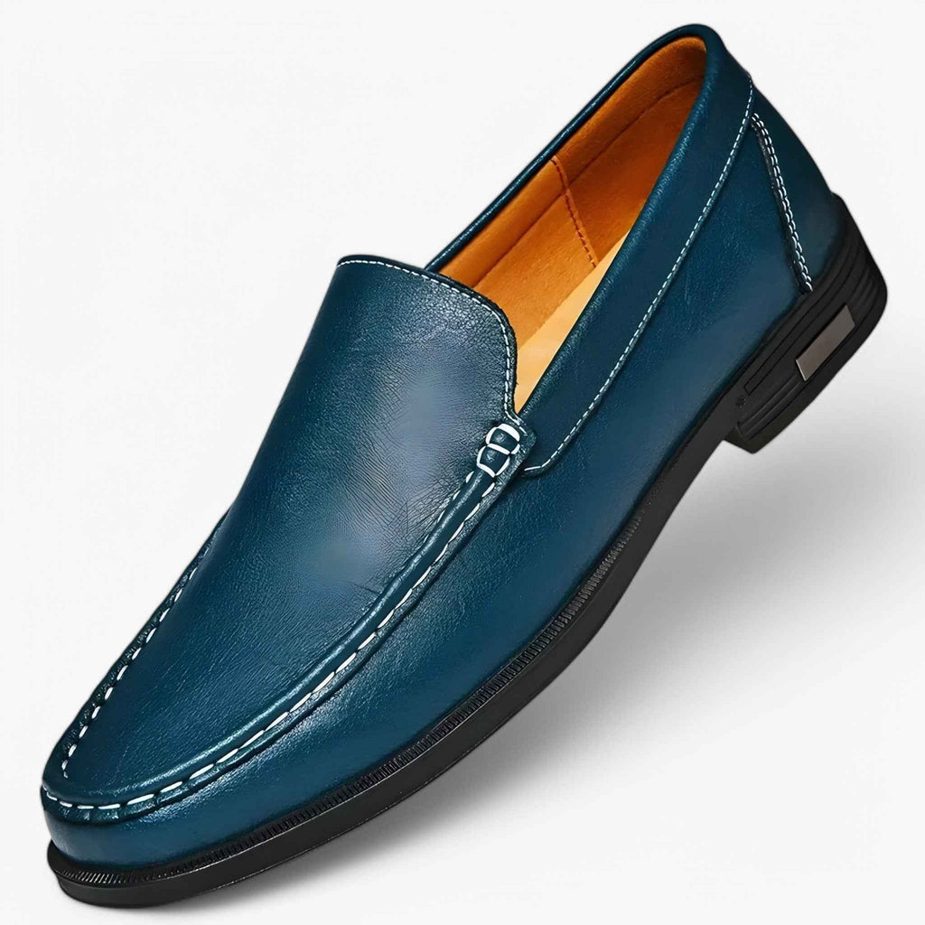 Mocassins Homme Marrons Élégants en Cuir Véritable Artisanaux Comfort Fit