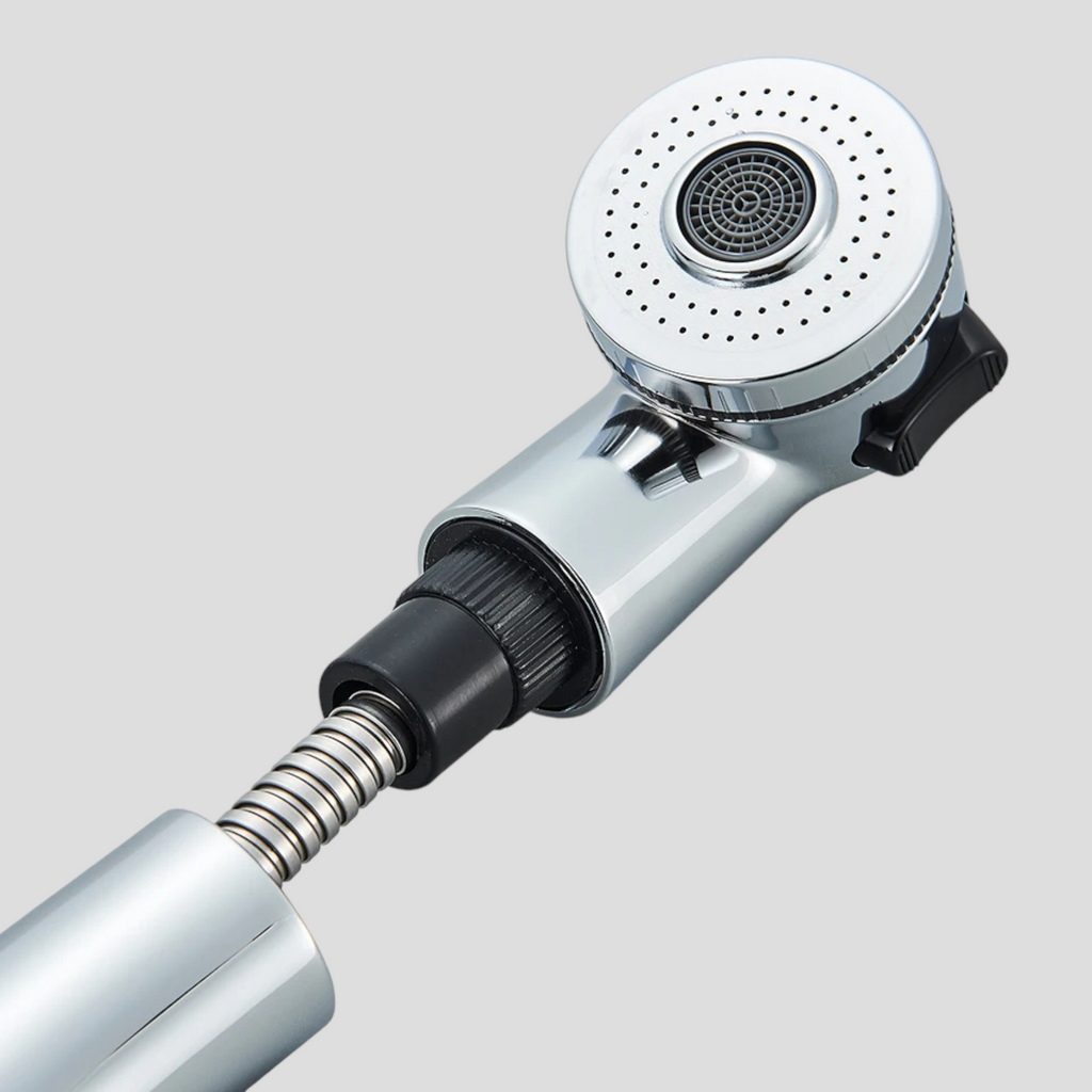 Robinet de Salle de Bain Chromé avec Bec Orientable