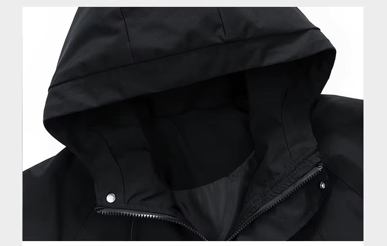 Jackets : Coupe-Vent Homme à Capuche Imperméable dans de Roselva