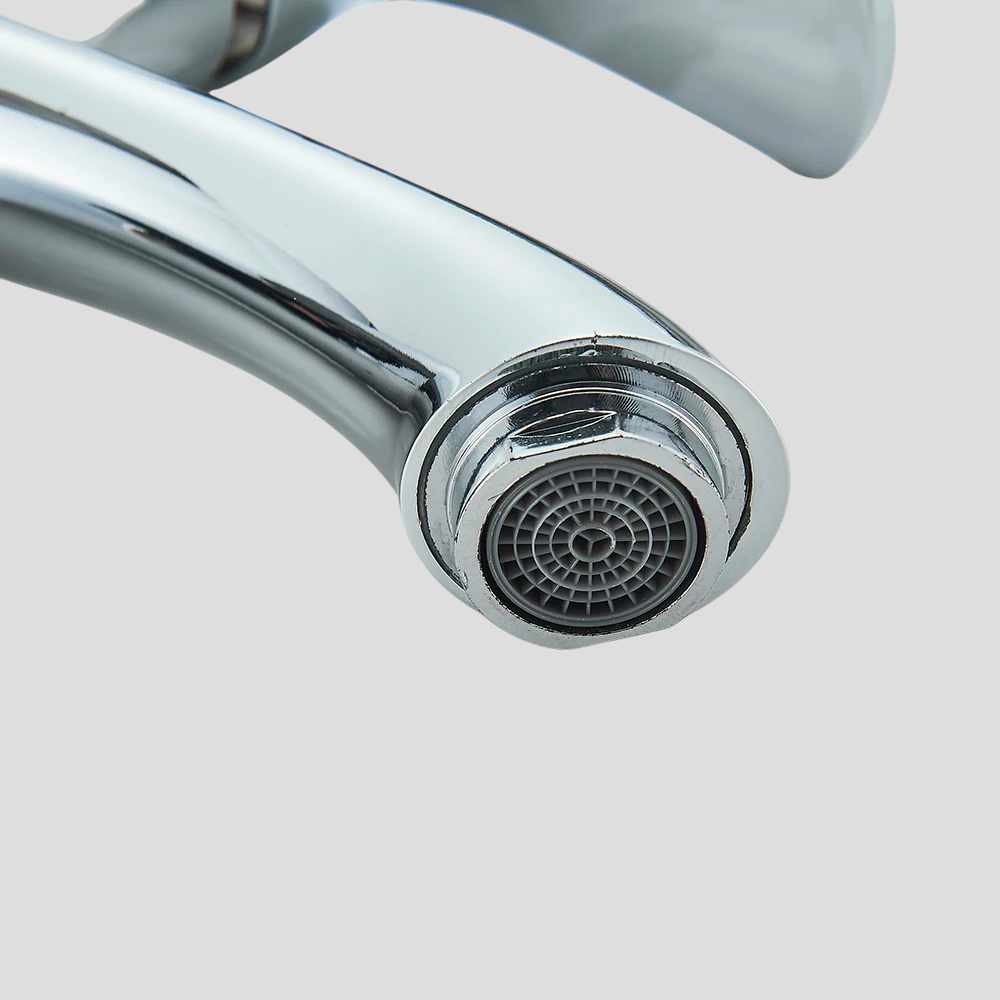 Robinet de salle de bain : Robinet de Lavabo Chromé pour Salle de Bain dans de Marche Lino