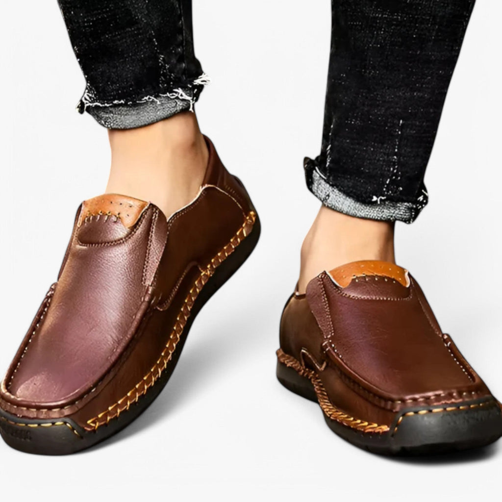 Mocassins Homme en Cuir Véritable Faits Main Artisanaux Élégants