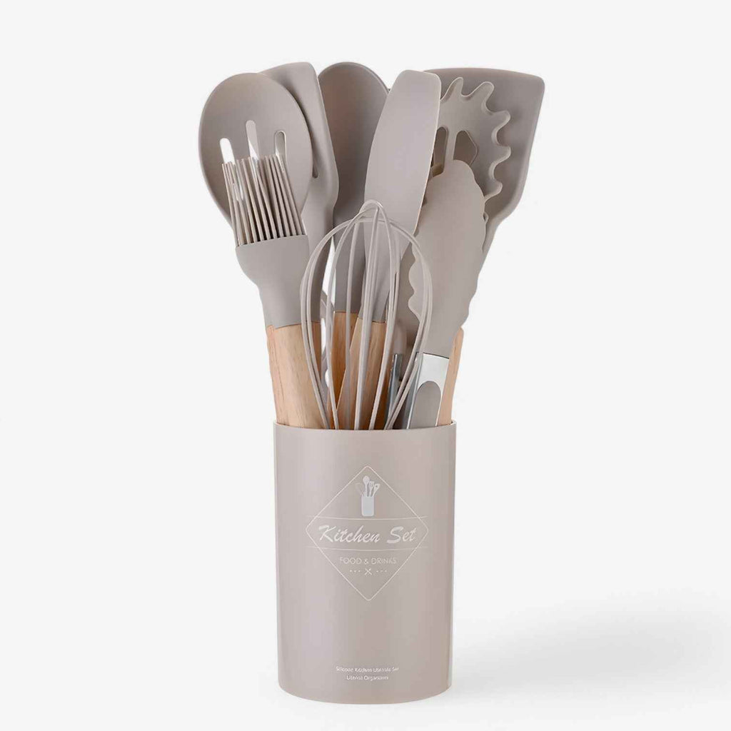 Triana Ustensiles de cuisine en silicone – Résistants à la chaleur, antiadhésifs et durables
