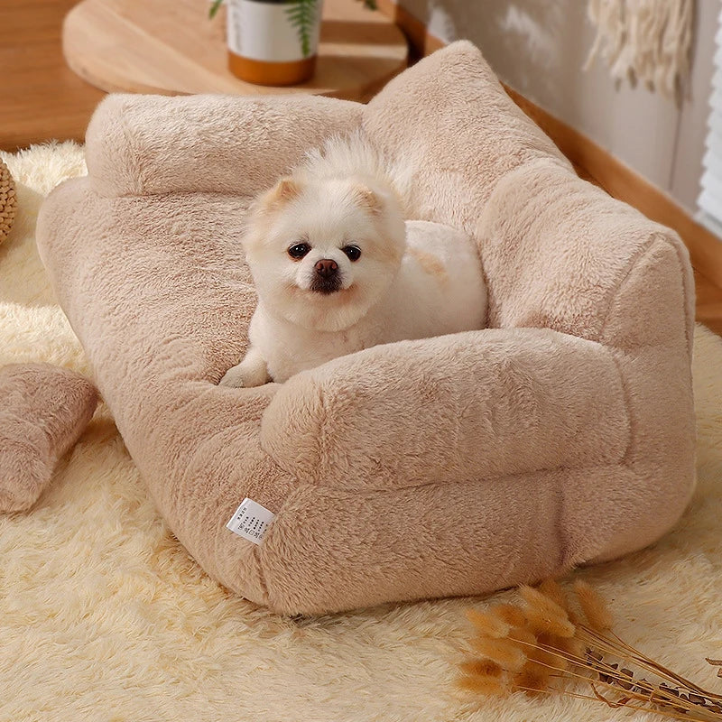Housse de canapé apaisante pour animaux de compagnie Gris clair - Confort de canapé relaxant - Microfibre