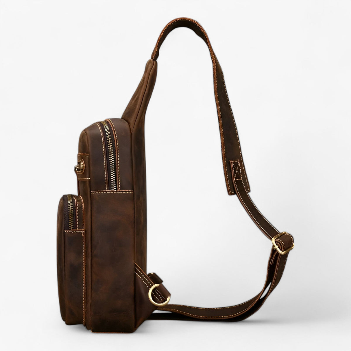 Bags : Sac Satchel Homme Porte-Tablette en Cuir Véritable dans de Roselva