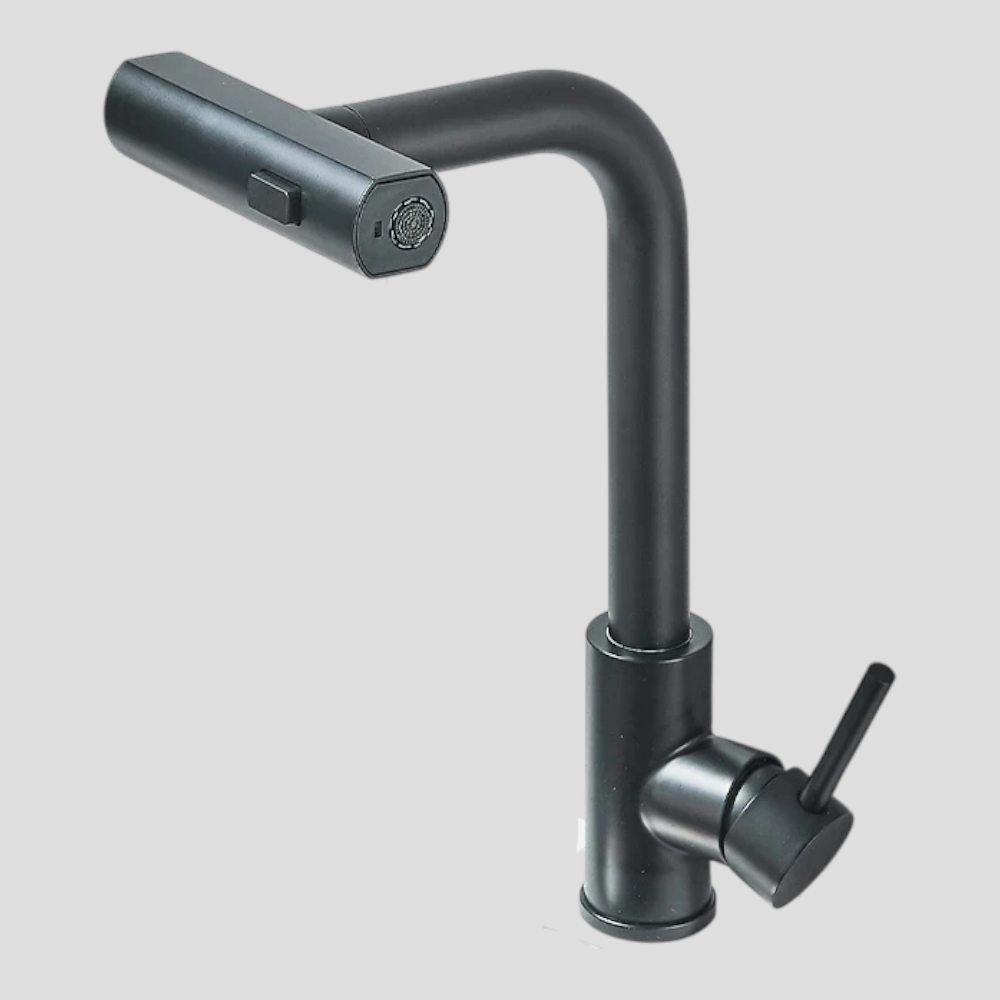 Robinet de Cuisine avec Bec Flexible 360° Acier