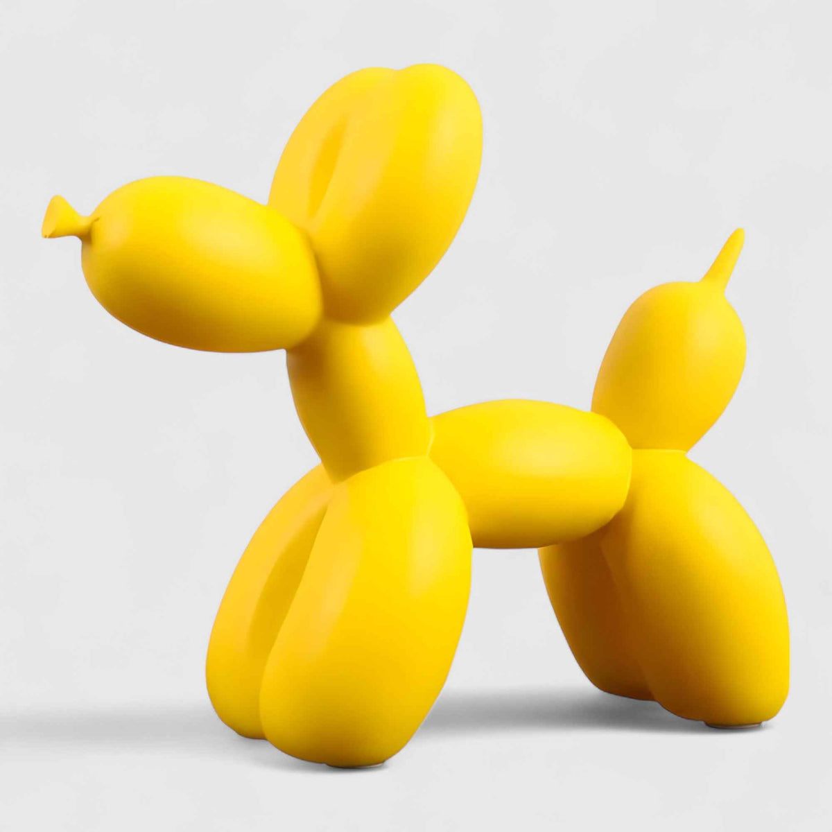 Statues et figurines : Statue Chien Ballon Pop Art Moderne en Résine – Décoration Design Scandinave pour Table dans Jaune de Marche Lino