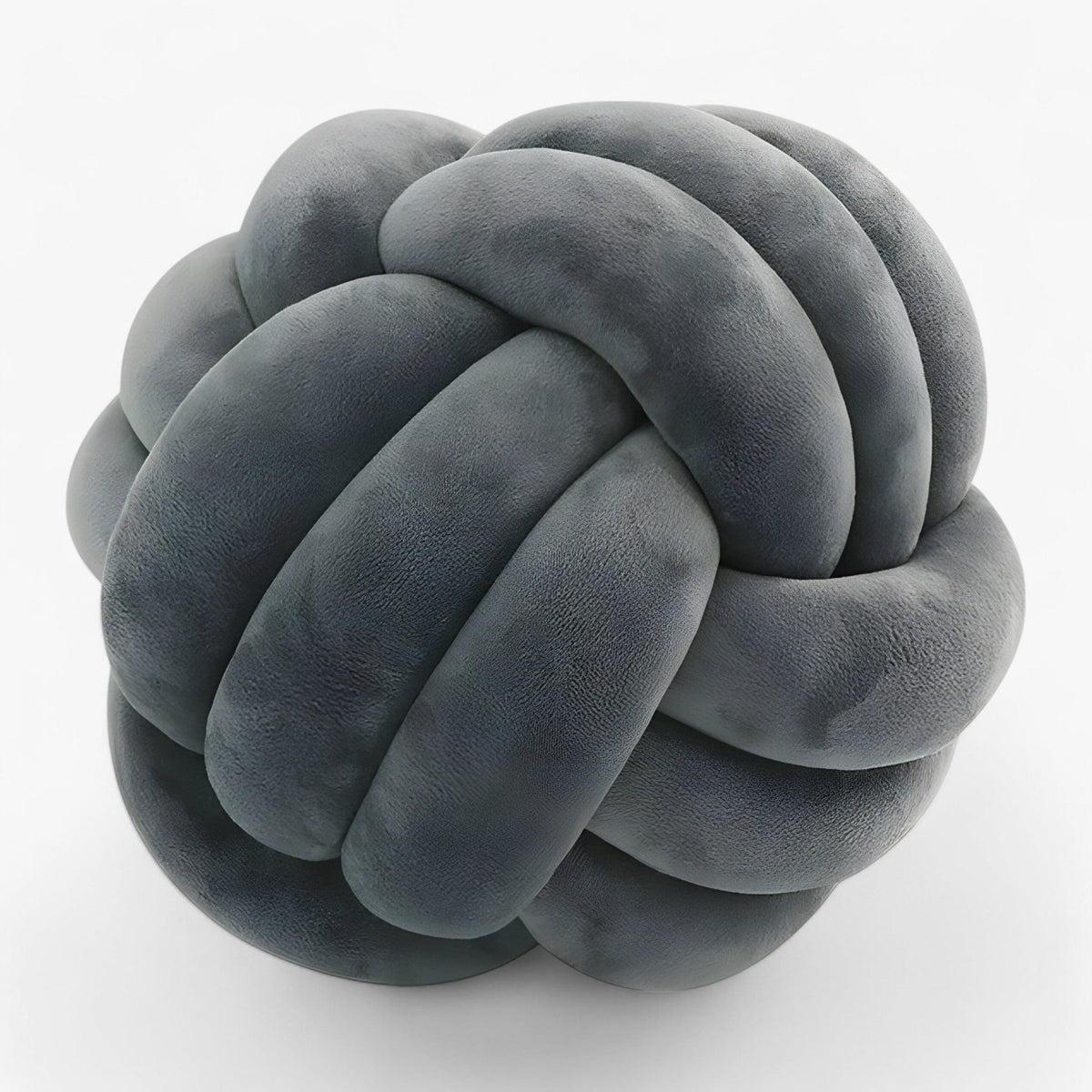 house & garden : Round Knot Pillow Cover - Cuddle and Decorative in Dark Grey