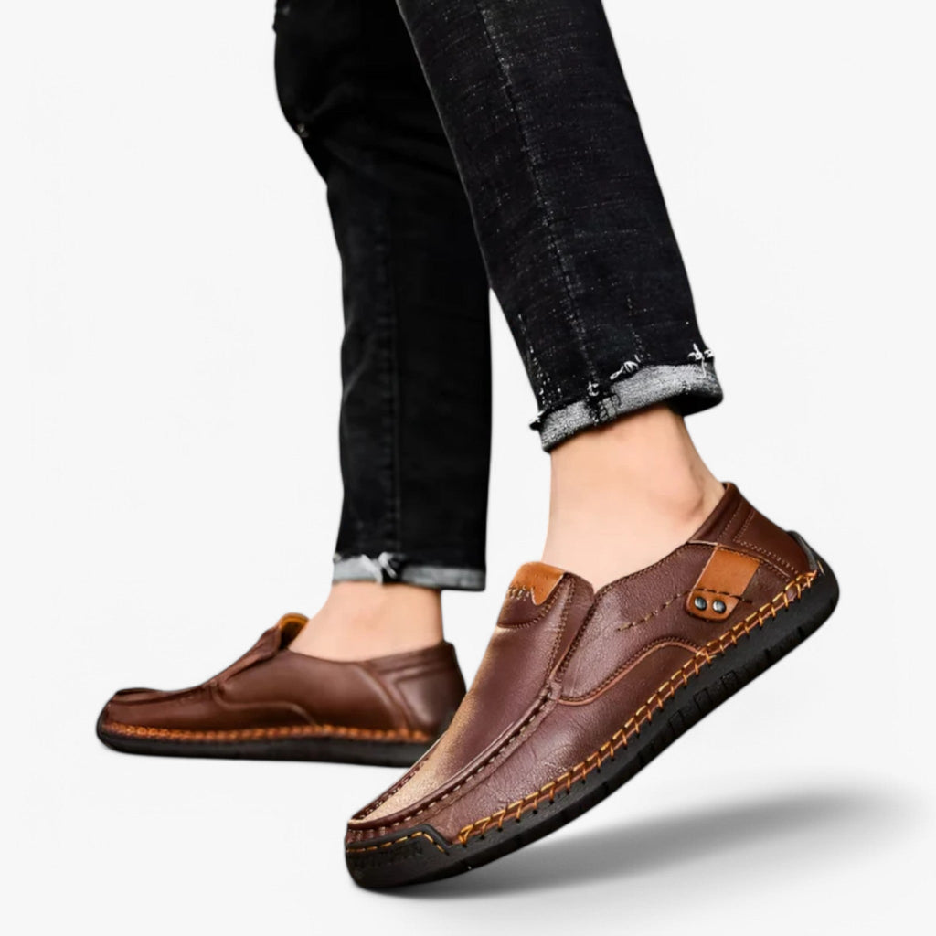 Mocassins Homme en Cuir Véritable Faits Main Artisanaux Élégants