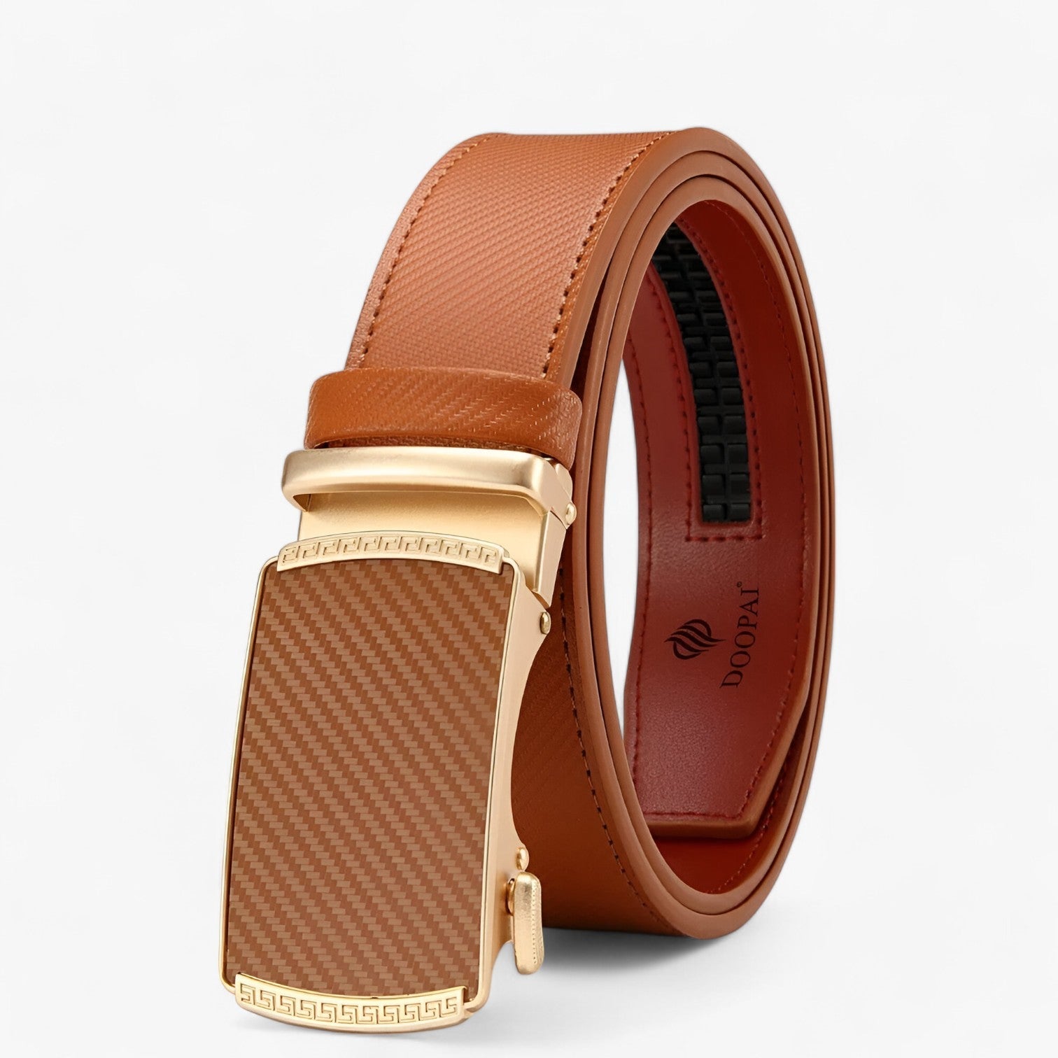 Ceinture Homme Automatique en Cuir Véritable Noire avec Boucle Réglable Élégante