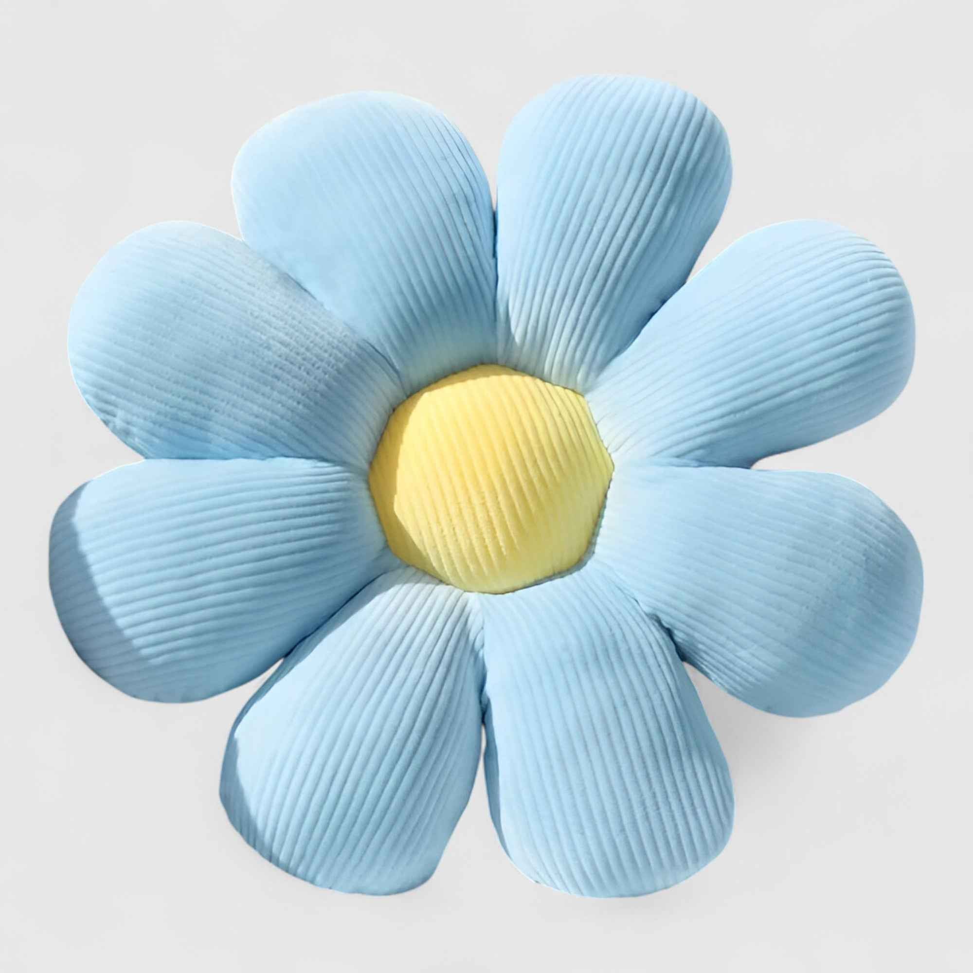 Tapis : Tapis Décoratif Fleurs pour un Salon et Accueillant dans Bleu de Marche Lino