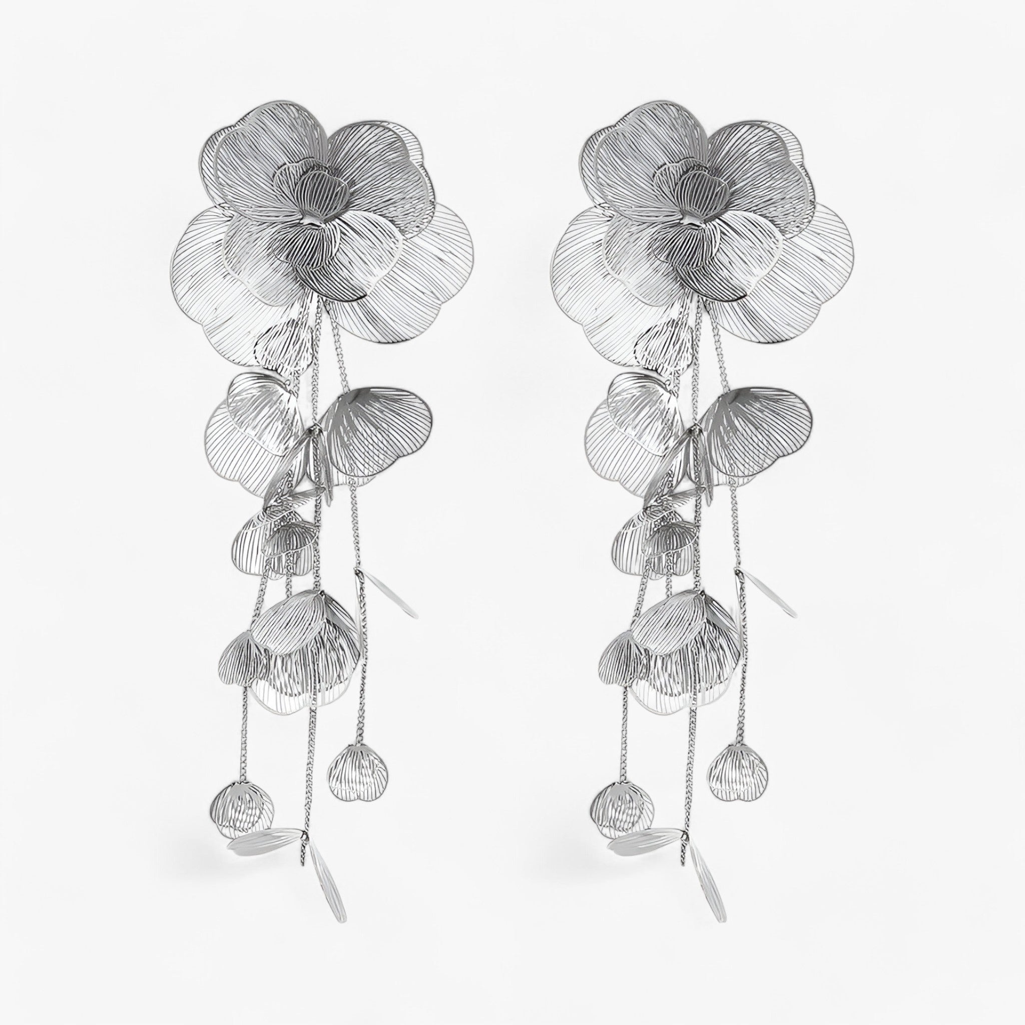 Jewelry : Boucles d'oreilles pendantes Vintage Bloem, Or 18K, Pierres Précieuses Colorées, Style Unique dans Argenté de Marche Lino