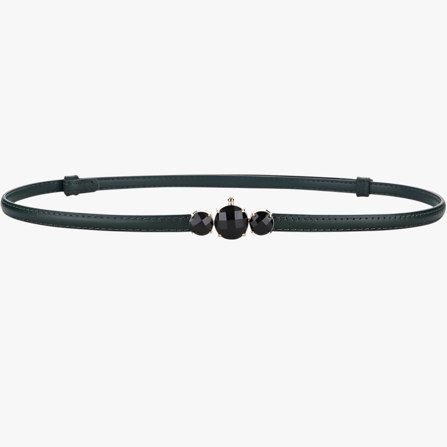 Ceinture fine en cuir véritable – Élégance réglable Femme