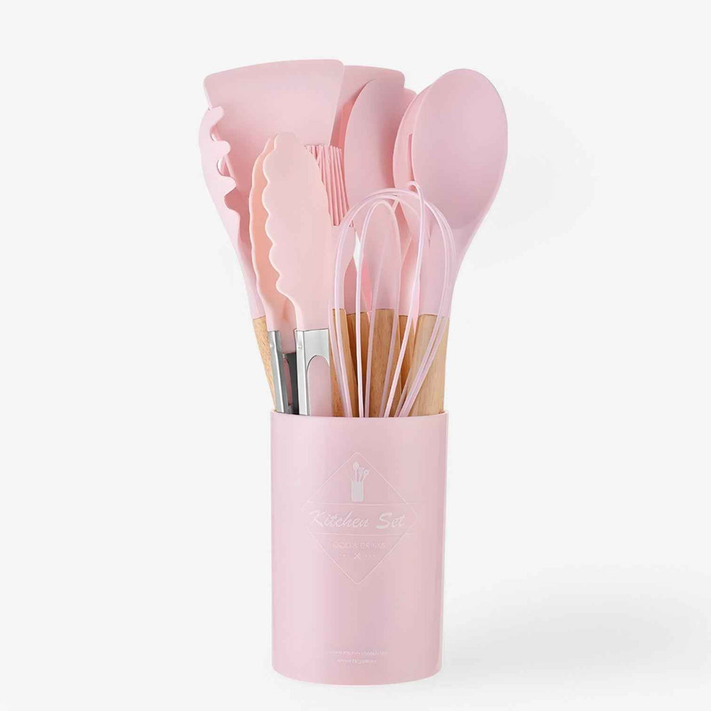 Triana Ustensiles de cuisine en silicone – Résistants à la chaleur, antiadhésifs et durables