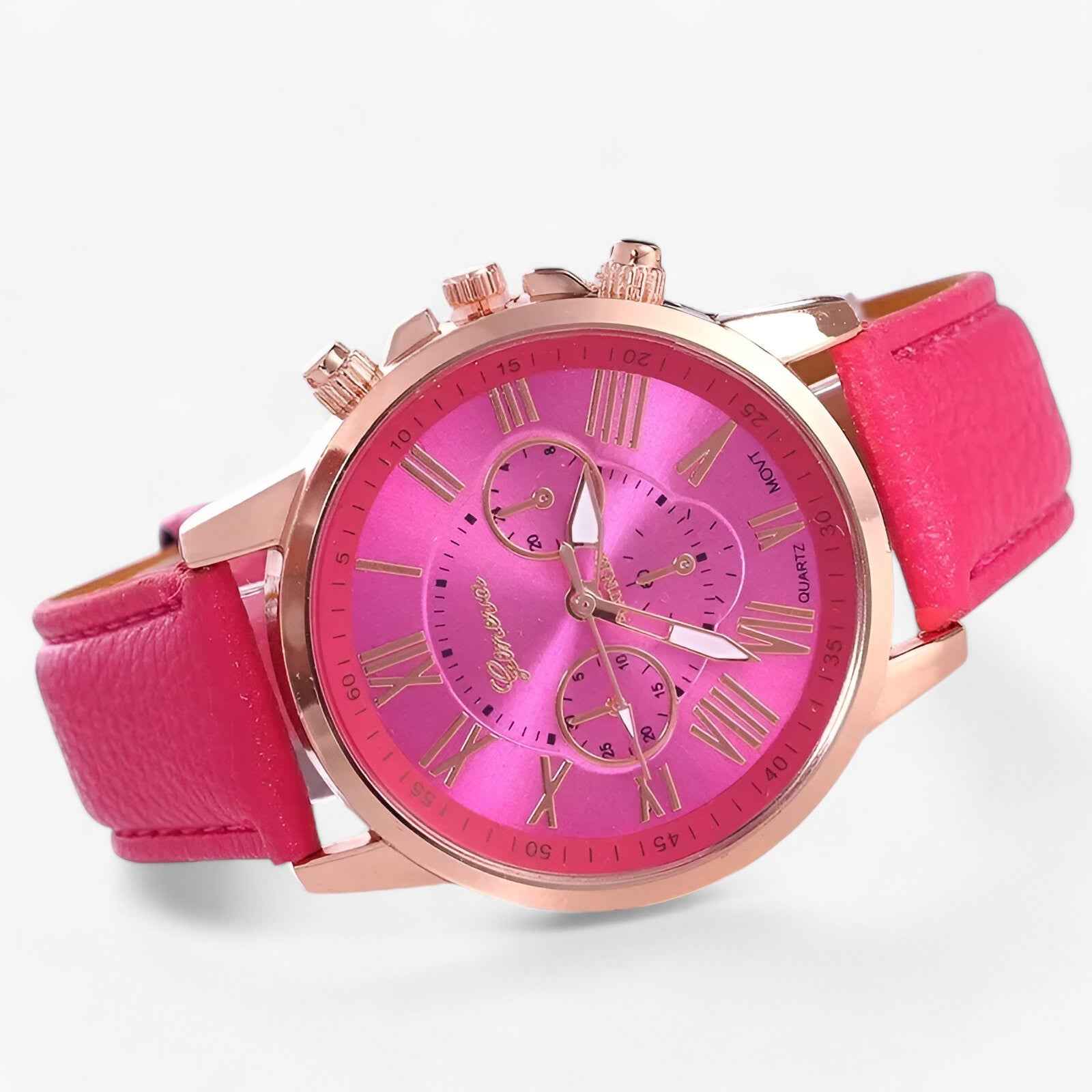 Montre pour femme de luxe - Étanche en cuir pour toutes les occasions