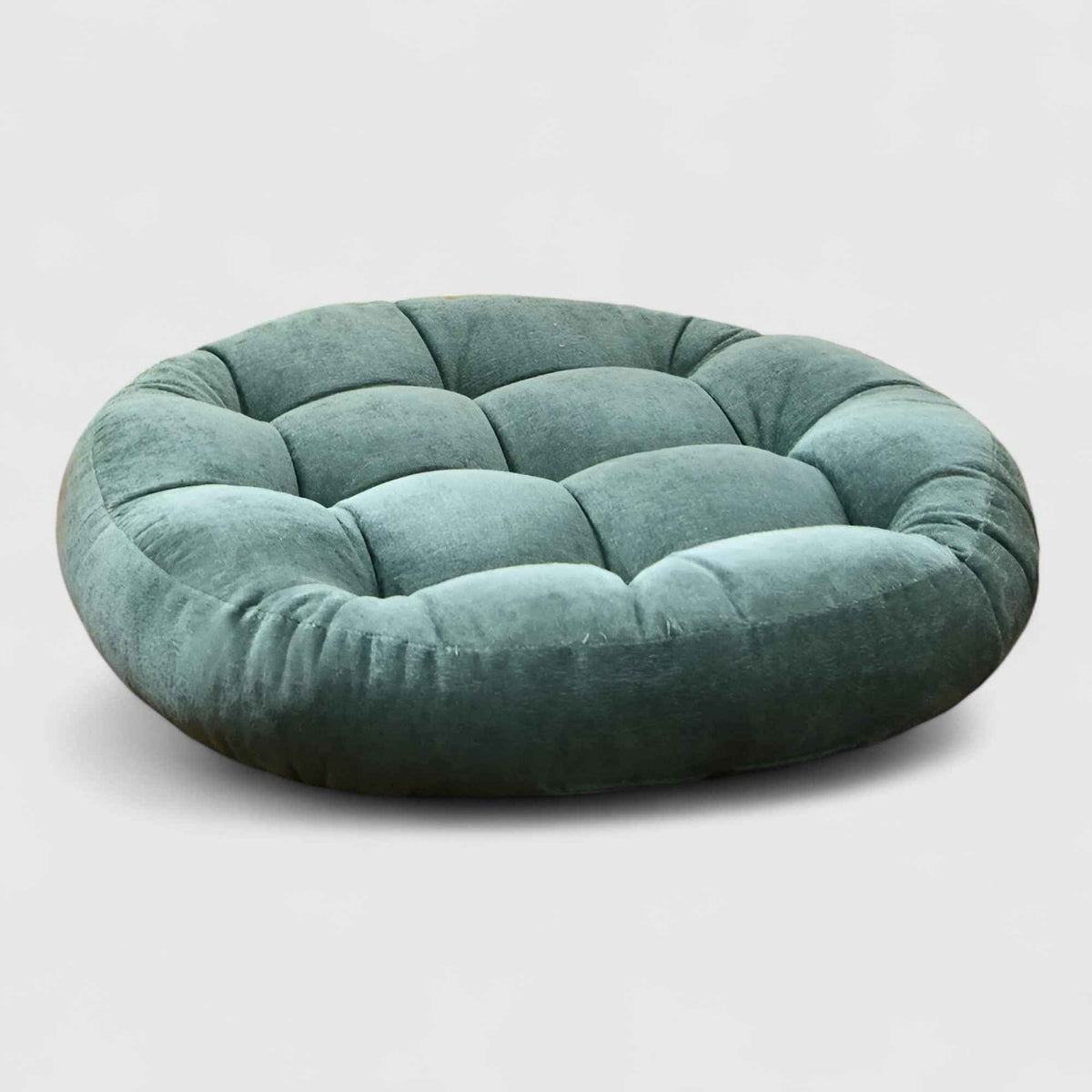 Coussins : Coussin de Sol Rond en Chenille Épais pour Méditation et Détente dans de Marche Lino