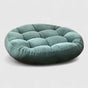 Coussin de Sol Rond en Chenille Épais pour Méditation et Détente