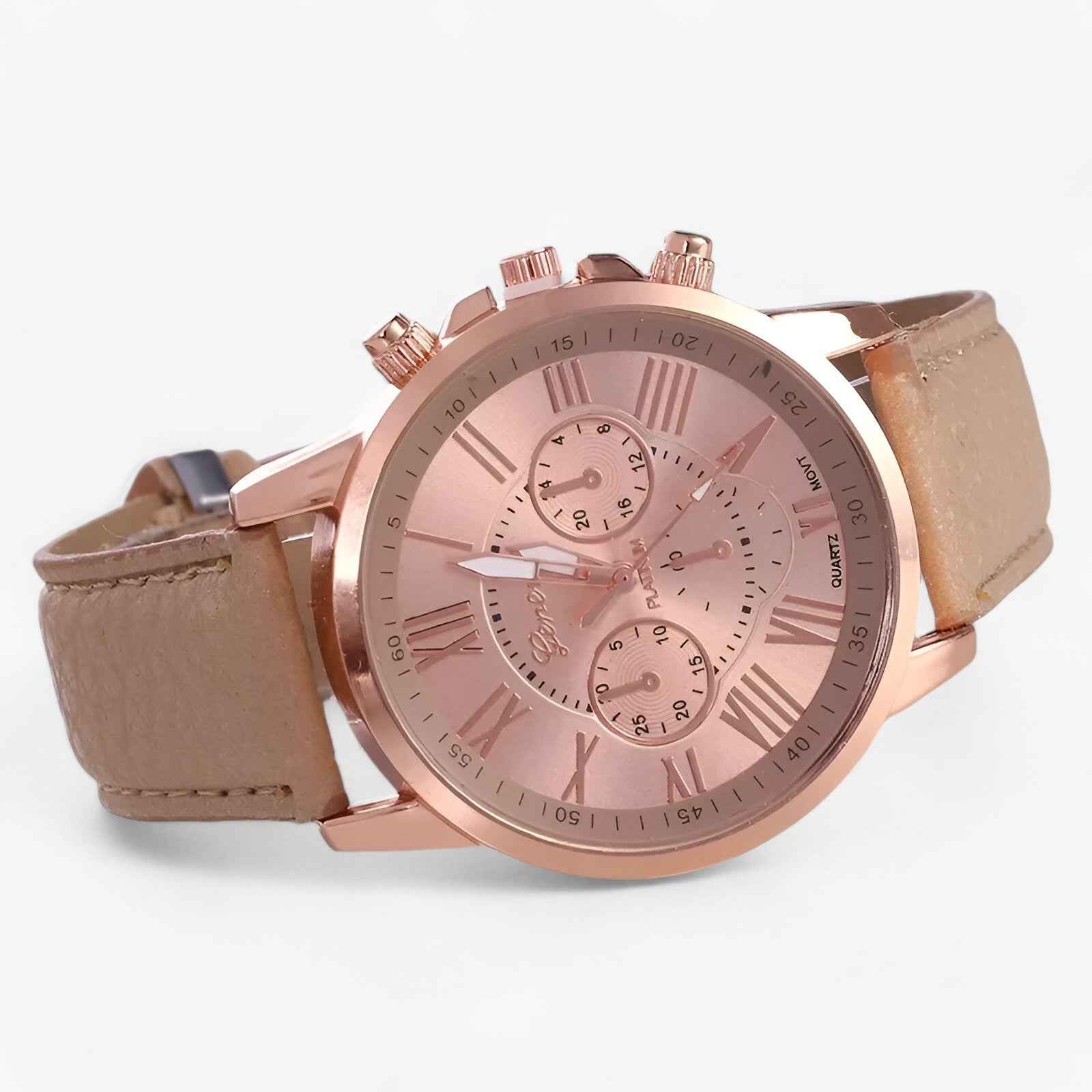 Montre pour femme de luxe - Étanche en cuir pour toutes les occasions