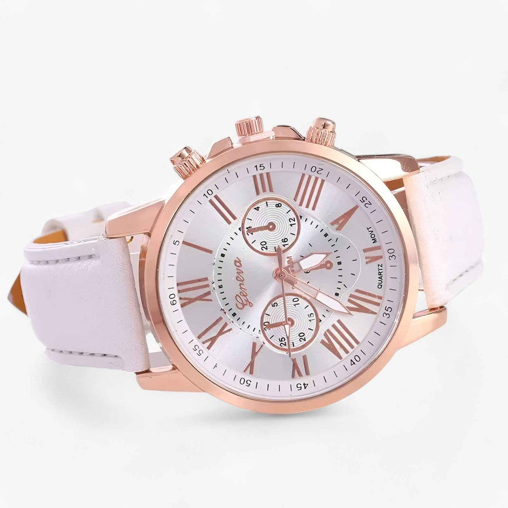 Montre pour femme de luxe - Étanche en cuir pour toutes les occasions